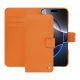 Apple iPhone 16 Pro Max leather wallet case - Orange ( Nappa - Pantone #ff9351 ) 