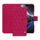 Capa de couro para carteira Apple iPhone 16 Pro Max - Rose fluo - Couture ( Pantone #ff16b4 ) 