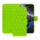 Capa de couro para carteira Apple iPhone 16 Pro Max - Vert fluo - Couture ( Pantone #00ab5f ) 