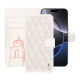 Capa de couro para carteira Apple iPhone 16 Pro Max - Blanc escumo - Couture ( Pantone #D6D6D1 )