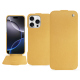 가죽 커버 Apple iPhone 16 Pro Max - Or Maïa ( Pantone 871C ) 