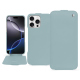 Custodia in pelle Apple iPhone 16 Pro Max - Bleu ciel ( Nappa - Pantone #abcae9 ) 