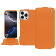 Custodia in pelle Apple iPhone 16 Pro Max - Orange ( Nappa - Pantone #ff9351 ) 