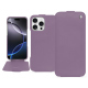Capa em pele Apple iPhone 16 Pro Max - Lilas ( Nappa - Pantone #b9a3e3 ) 