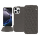 Funda de piel Apple iPhone 16 Pro Max - Anthracite - Couture ( Pantone #41403c ) 