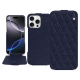 Housse cuir Apple iPhone 16 Pro Max - Cobalt - Couture ( Pantone #2b253f ) 