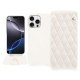 Capa em pele Apple iPhone 16 Pro Max - Blanc escumo - Couture ( Pantone #D6D6D1 )