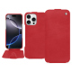 Custodia in pelle Apple iPhone 16 Pro Max - Rouge troupelenc ( Pantone #AB191A )