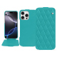 Capa em pele Apple iPhone 16 Pro Max - Bleu fluo - Couture