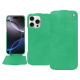 Housse cuir Apple iPhone 16 Pro Max - Menthe vintage ( Pantone #37b375 ) 
