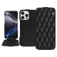 Apple iPhone 16 Pro Max leather case - Onyx - Couture ( Noir / Black ) 