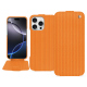 Custodia in pelle Apple iPhone 16 Pro Max - Abaca arancio ( Pantone #d77540 )