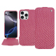 Funda de piel Apple iPhone 16 Pro Max - Serpent ciclamino ( Pantone #9E4C6E ) 
