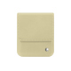 Samsung Galaxy Z Flip6 leather pouch with flap - Beige ( Nappa - Pantone #ceb888 ) 