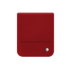 Samsung Galaxy Z Flip6 leather pouch with flap - Rouge ( Nappa - Pantone #d50032 ) 