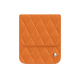 三星 Galaxy Z Flip6 带翻盖皮袋 - Orange - Couture ( Nappa - Pantone #ff9351 ) 