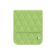 Samsung Galaxy Z Flip6 フラップ付レザーポーチ - Vert olive - Couture ( Nappa - Pantone #a7c58e ) 