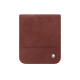 Samsung Galaxy Z Flip6 leather pouch with flap - Passion vintage ( Pantone #591d16 ) 
