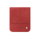 Samsung Galaxy Z Flip6 leather pouch with flap - Cerise vintage ( Pantone #a6302e ) 