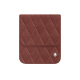 三星 Galaxy Z Flip6 带翻盖皮袋 - Passion vintage - Couture ( Pantone #591d16 ) 
