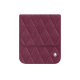Custodia in pelle con patta Samsung Galaxy Z Flip6 - Prune vintage - Couture ( Pantone #612434 ) 