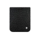 三星 Galaxy Z Flip6 带翻盖皮袋 - Autruche nero ( Noir / Black) 