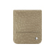 Samsung Galaxy Z Flip6 leather pouch with flap - Autruche desert ( Pantone #A39382 ) 