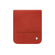 Samsung Galaxy Z Flip6 leather pouch with flap - Arange clouquié ( Pantone #D33108 )