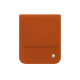 Samsung Galaxy Z Flip6 フラップ付レザーポーチ - Orange vibrant ( Pantone #e36b39 ) 