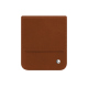 Samsung Galaxy Z Flip6 leather pouch with flap - Marron Veggie ( Pantone #95614d ) 