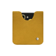 Samsung Galaxy Z Flip6 leather pouch - Jaune soulèu ( Pantone #F3B934 )