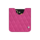 Pochette cuir Samsung Galaxy Z Flip6 - Rose BB - Couture ( Pantone #DB599F )