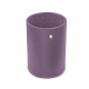 Copo porta-canetas em pele - redondo - Lilas ( Nappa - Pantone #b9a3e3 ) 