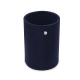 Stiftbecher aus Leder - Rund - Cobalt ( Pantone #2b253f ) 