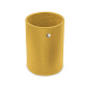 Copo porta-canetas em pele - redondo - Mimosa ( Pantone #b39437 ) 