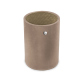Stiftbecher aus Leder - Rund - Taupe vintage ( Pantone #bda790 ) 