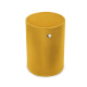 Leather pen pot - round - Jaune soulèu ( Pantone #F3B934 )