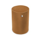 Leather pen pot - round - Castan esparciate ( Pantone #824F2A )