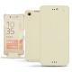 Sony Xperia X Performance leather case - Blanc escumo