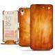 Housse cuir Sony Xperia X Performance - Orange Patine