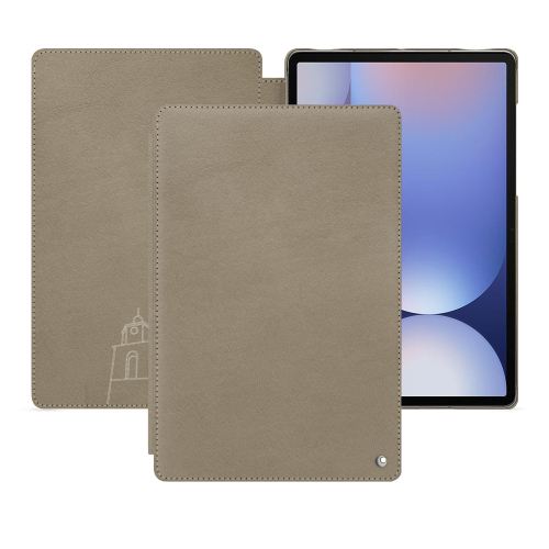 Housse Premium Personnalisable en Cuir pour Samsung Galaxy Tab S10+ | NoreveDarboun sabla ( Pantone #BCB1A1 )