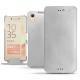 Custodia in pelle Sony Xperia X Performance - Platinium ( Bologna Hi Gloss Metallic - Pantone 877C ) 