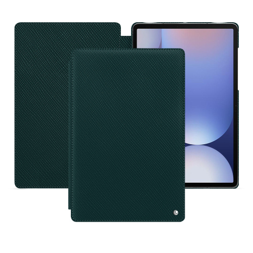 Capa de Couro Premium Personalizável para Samsung Galaxy Tab S10+ | NoreveVert séduisant ( Pantone #1d3c34 ) 