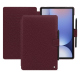 Custodia a portafoglio in pelle per Samsung Galaxy Tab S10+ - Lie de vin ( Pantone #412234 ) 