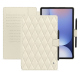 Lederschutzhülle für Samsung Galaxy Tab S10+ - Blanc - Couture ( Nappa - White ) 