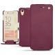 Sony Xperia X Performance leather case - Prune vintage ( Pantone 512C ) 