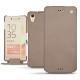 가죽 커버 Sony Xperia X Performance - Taupe vintage ( Pantone 7530C ) 