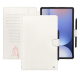 Capa em pele para Samsung Galaxy Tab S10+ - Blanc escumo ( Pantone #D6D6D1 )
