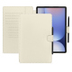 三星 Galaxy Tab S10+ 真皮钱包保护套 - Blanc PU ( White ) 