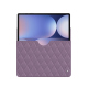 Lederschutzhülle Samsung Galaxy Tab S10+ - Lilas - Couture ( Nappa - Pantone #b9a3e3 ) 